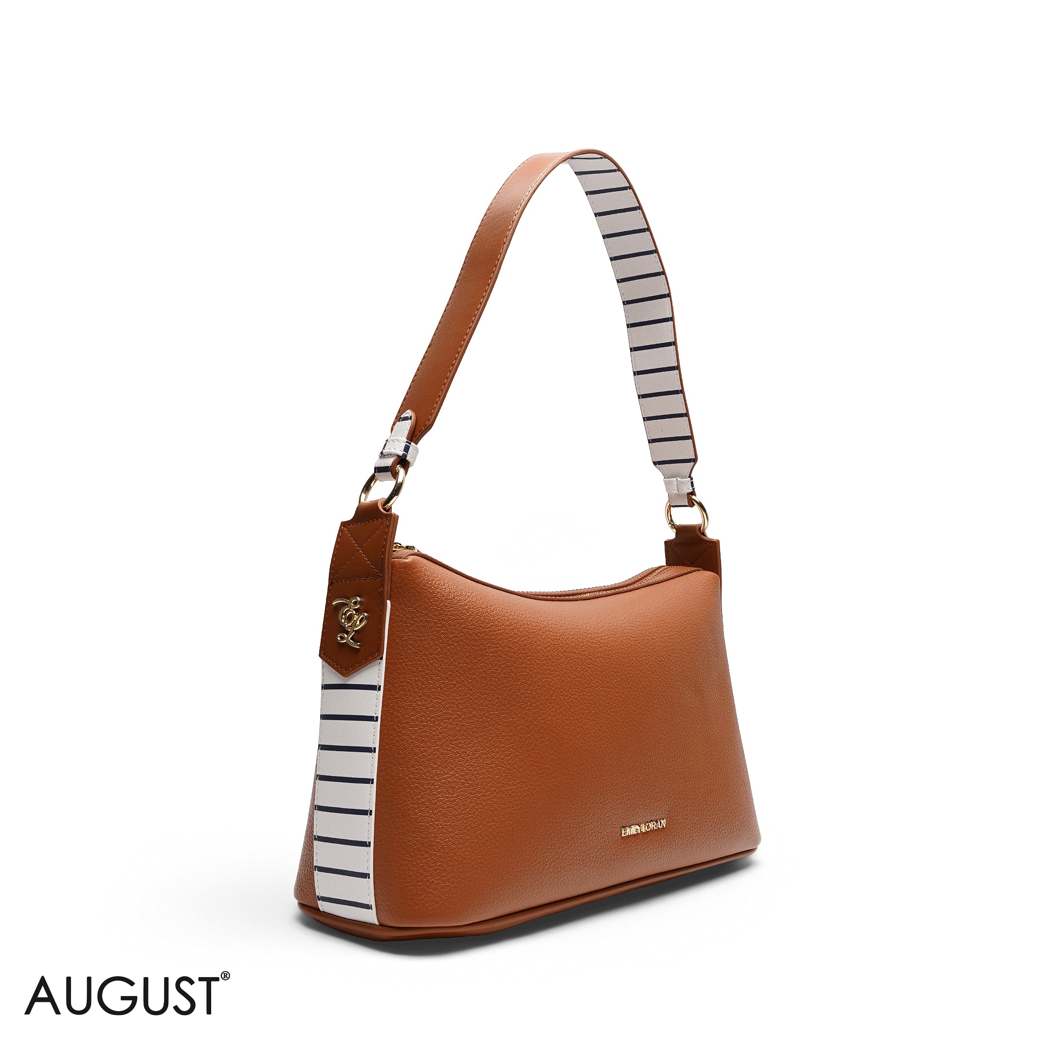 GRAINED RECTANGULAR SHOULDER BAG