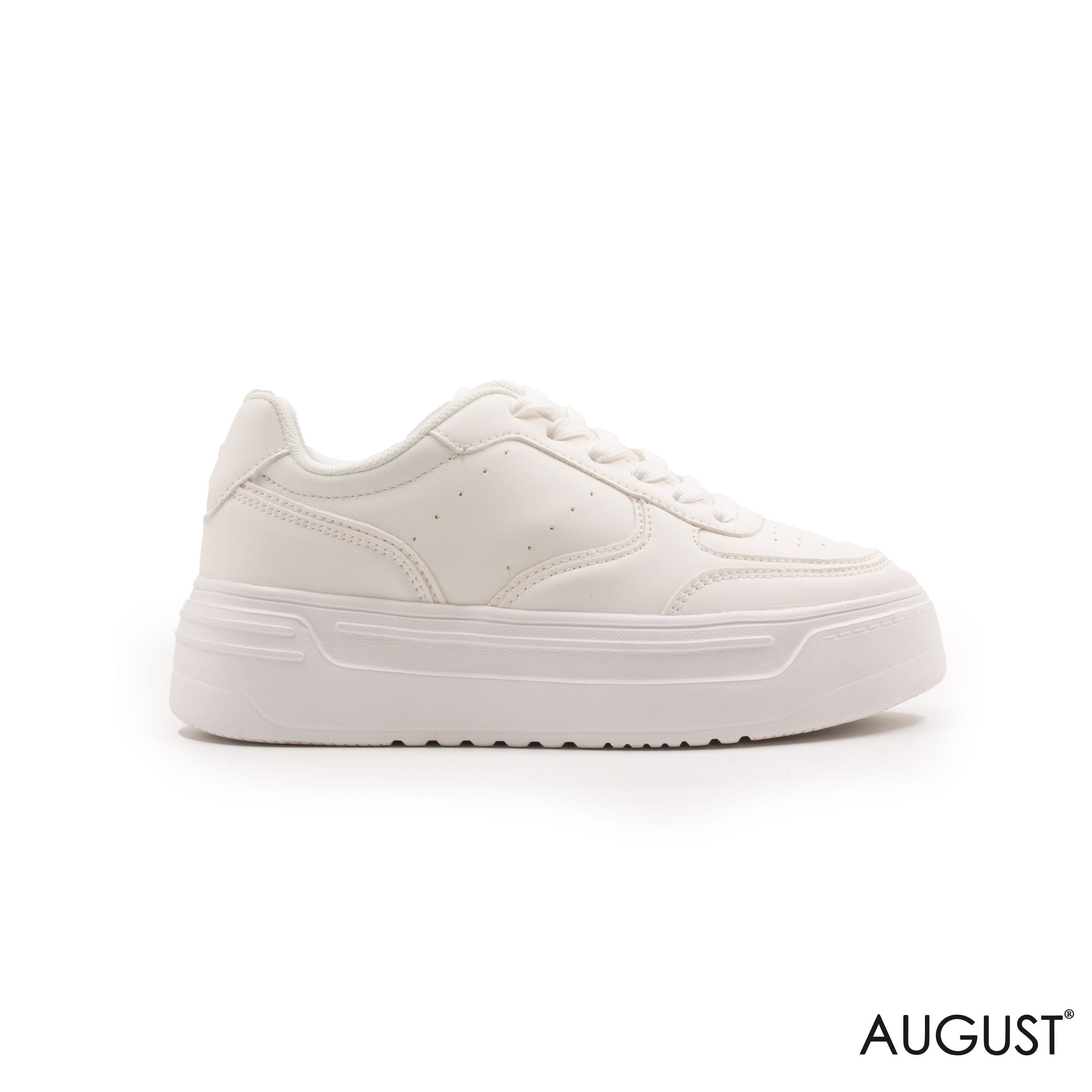 WHITE SNEAKERS WITH THICK SOLE