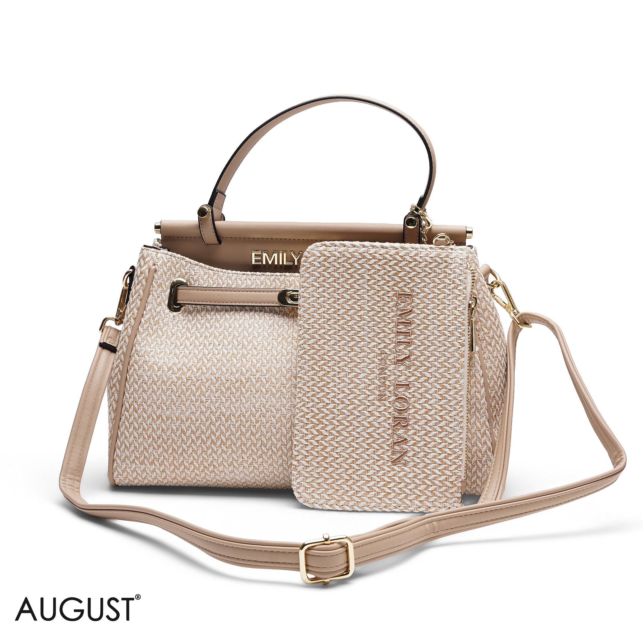 EMILY LORAN BEIGE CANVAS BAG