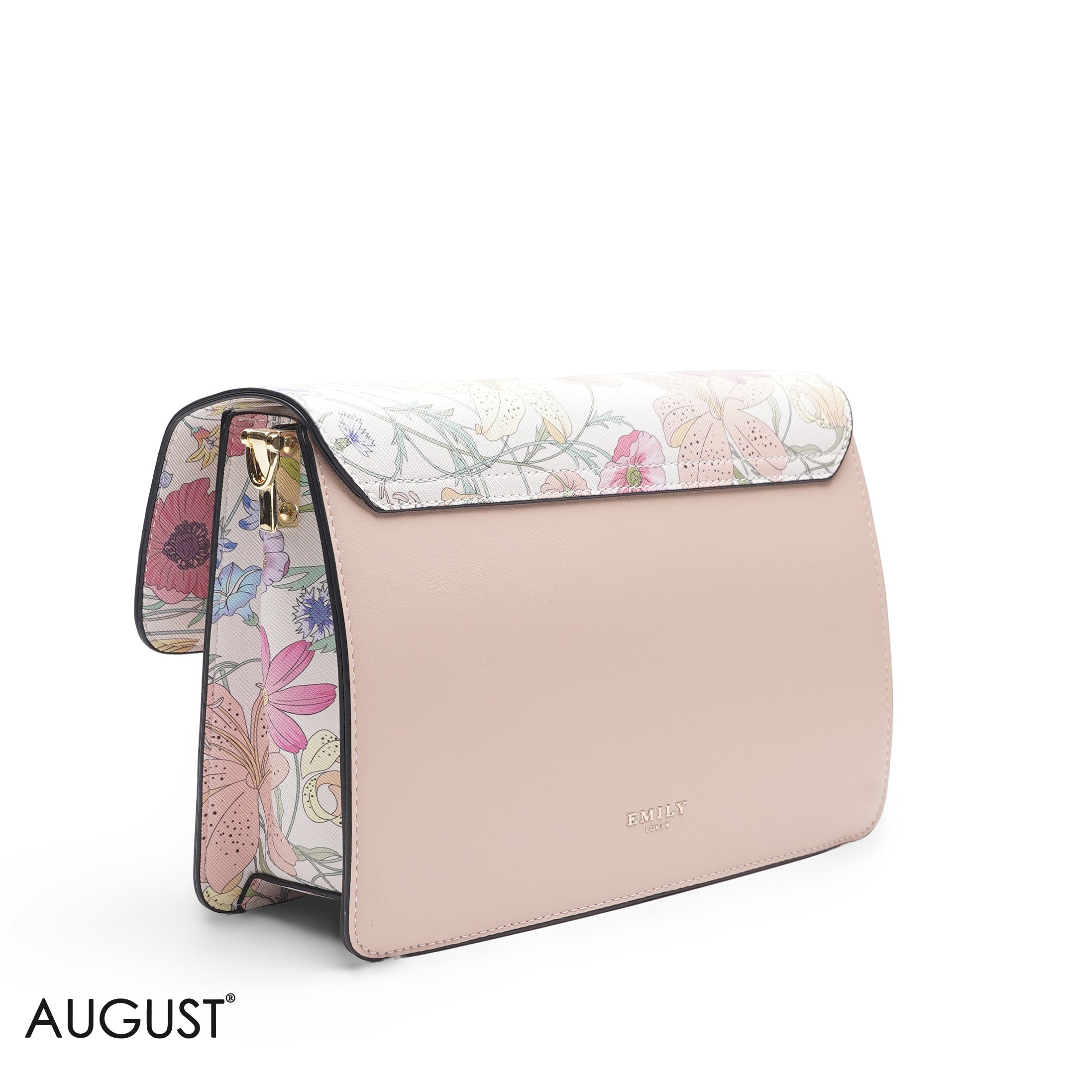 FLORAL MULTI COLOR BAG WITH HAND STRAP - MED