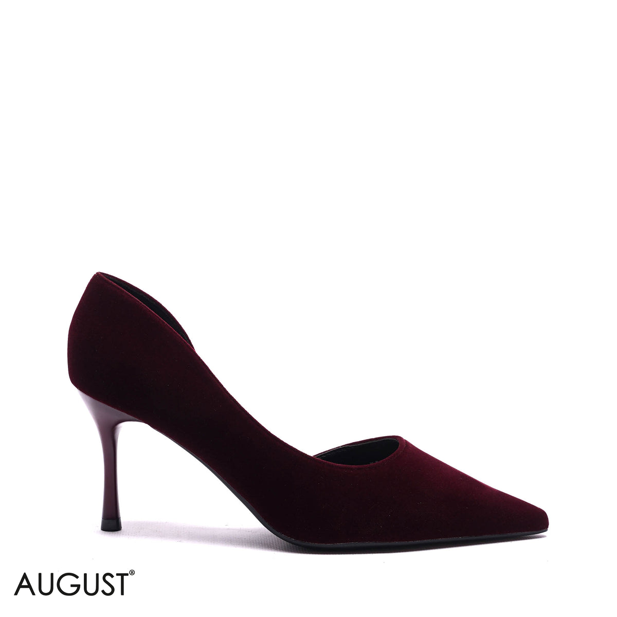 D’ORSAY VELVET POINTED PUMPS