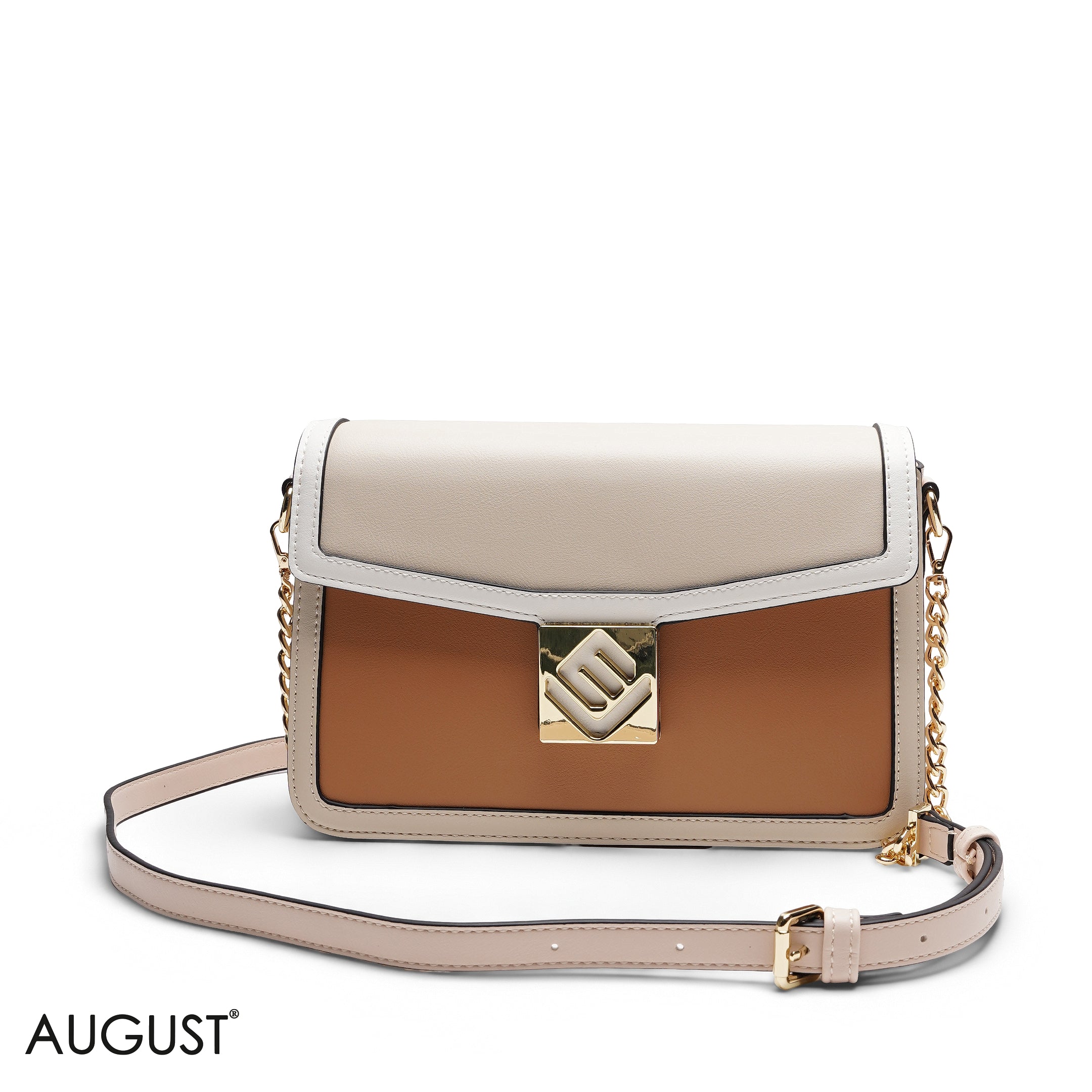 PANELLED FLAP CROSSBODY BAG