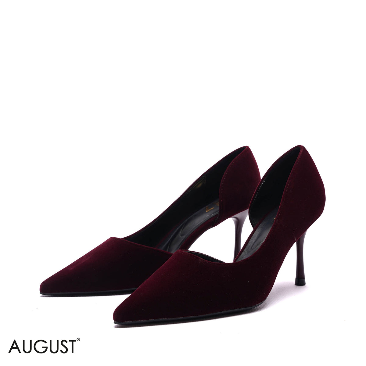 D’ORSAY VELVET POINTED PUMPS