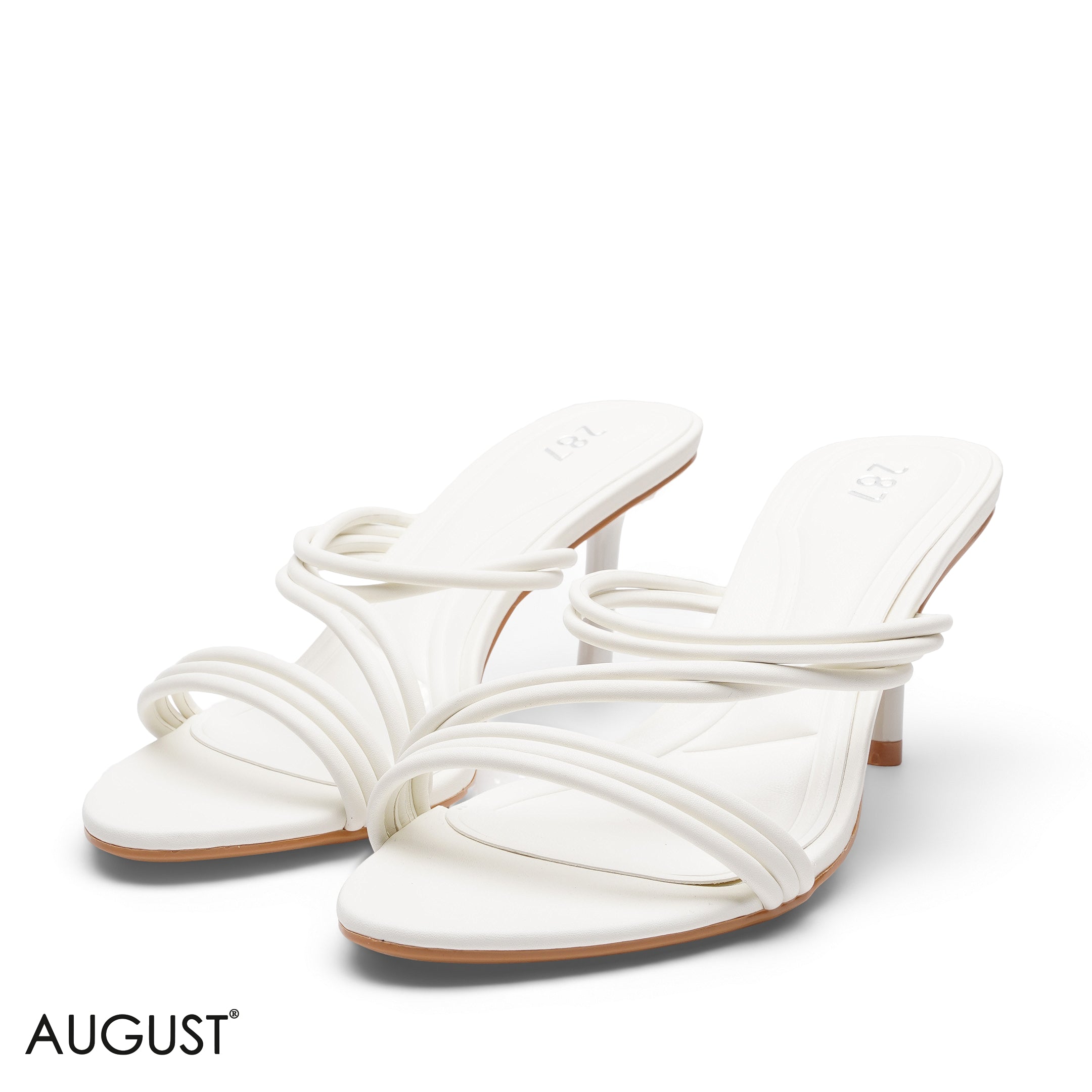 MULTI STRAP HEELED MULE SABO SANDALS