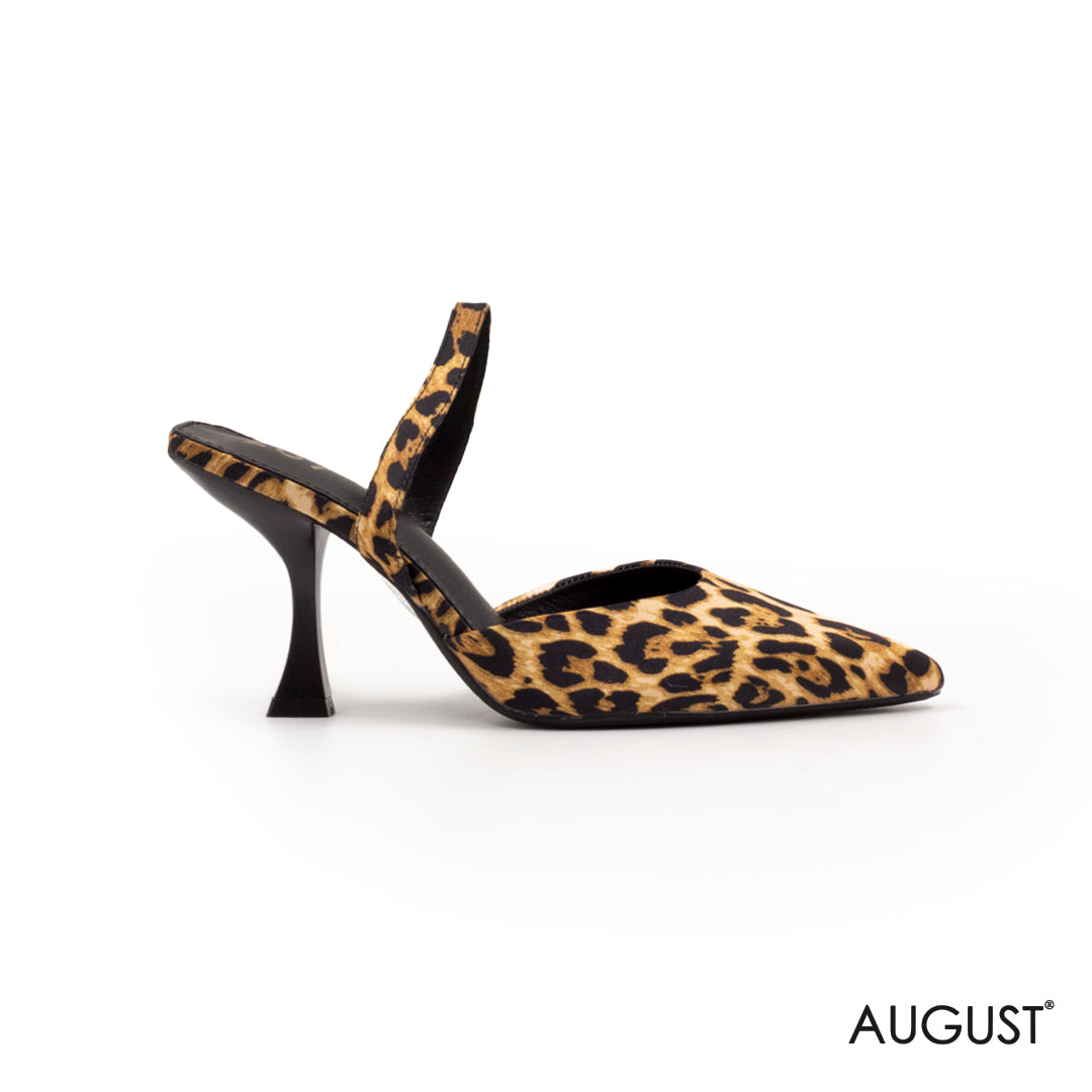 LOW-HEEL TIGER SLINGBACK SHOES