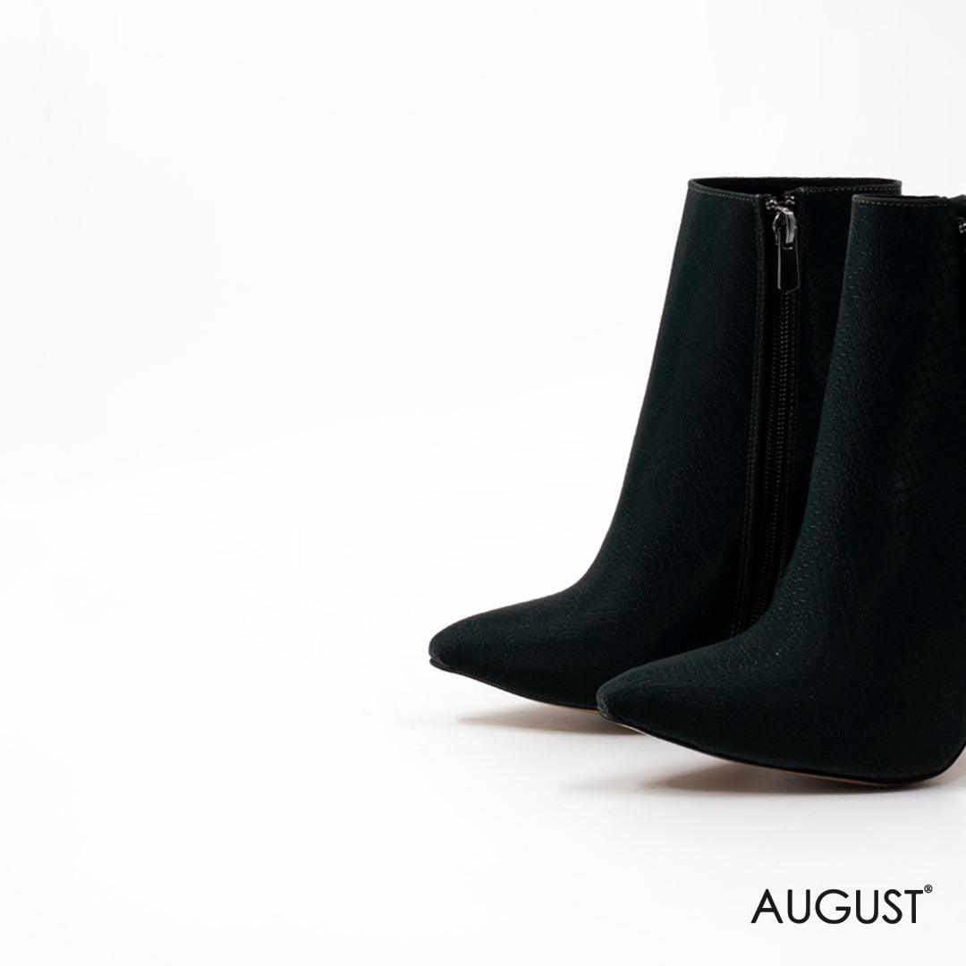 Leather high heeled Ankle Boots - augustshoes