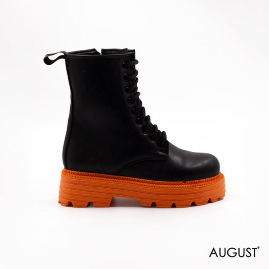 Chelsea Ankle Boots with Orange sole - augustshoes