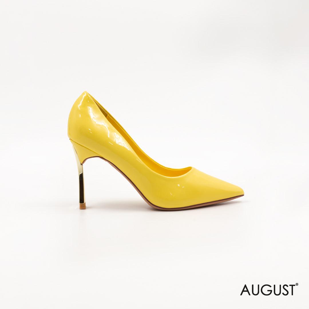Mid-heel leather heels - augustshoes