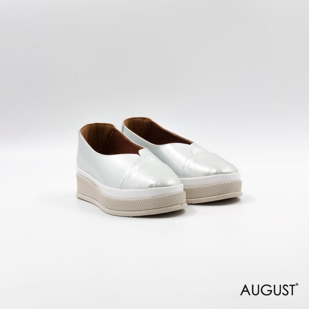 Comfy leather flat - augustshoes