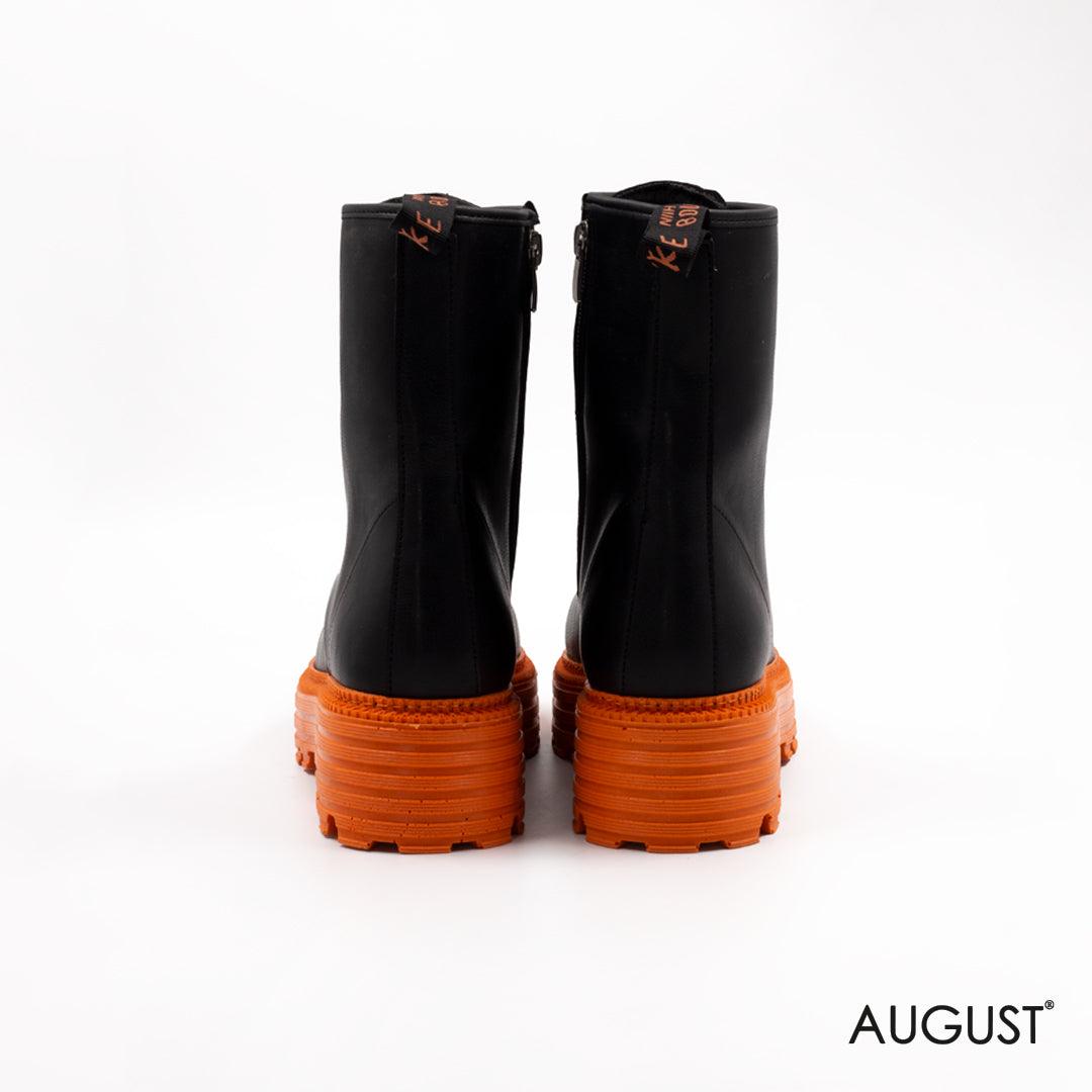 Chelsea Ankle Boots with Orange sole - augustshoes